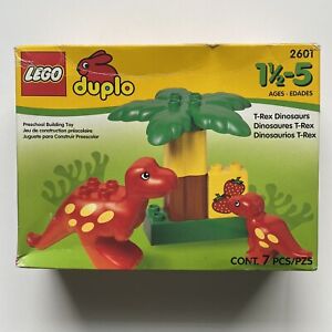 NEW LEGO DUPLO Red T-Rex Dinosaur Set #2601 NIB Vintage Retro 1997 Mom & Baby