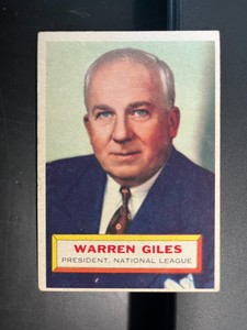 1956 Topps National League President Warren Giles #2...EX