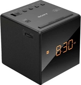 Sony ICF-C1 Alarm Clock Radio LED Display Alarm - Black - Picture 1 of 3