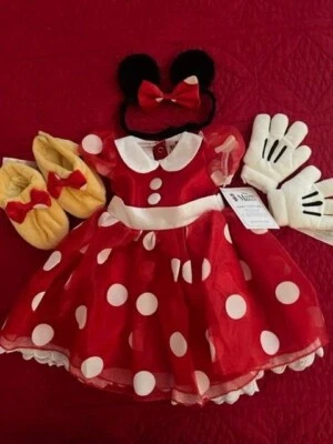 POTTERY BARN KIDS BABY MINNIE MOUSE COSTUME 0-6 MONTHS NWT - Image 1 of 4