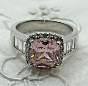Anello con pietra rosa EPIFANIA DIAMONIQUE misura 8 - Foto 1 di 6