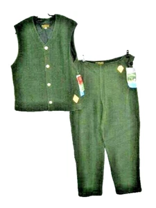 NWT Vintage Toad & Co Horny Toad Fleece Pantsuit Men's L Vest SoHo Plush USA - Picture 1 of 11