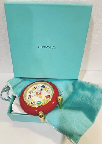 TIFFANY & CO Children’s Red Alarm Desk Clock Cover