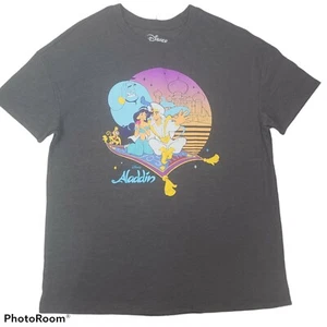 NWOT Disney Aladdin Tshirt Women's SIZE XL Dark Gray - Picture 1 of 5