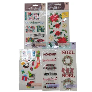 EK Success Weihnachten Aufkleber Merry Noel Weihnachtsstern Sätze Jolee's Lot Konvolut - Bild 1 von 7