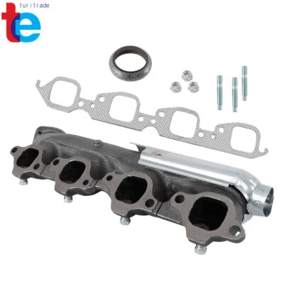 Coletor de escape direito com gaxeta para Chevrolet C1500 C2500 GMC C3500 88-95 7,4L - Imagem 1 de 4