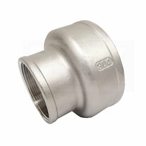 Stainless Steel 3 Inch x 2 Inch NPT Reducing Coupling, 304 SS, Class 150 - Picture 1 of 3