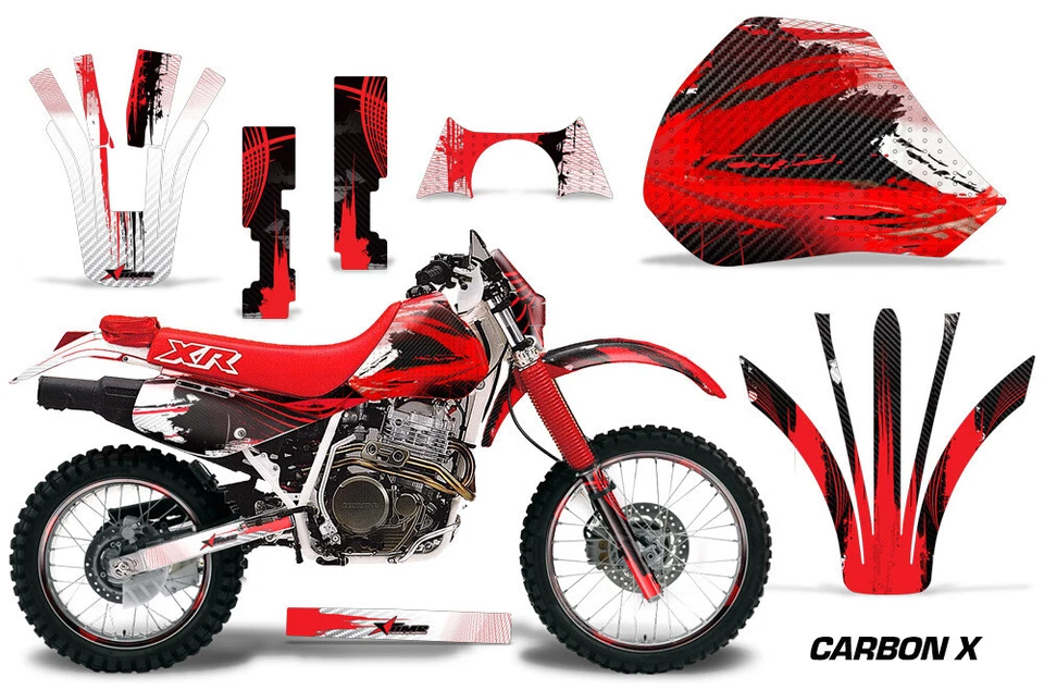 DirtBike Graphic Stickers +#PLT/RIM Decals For Honda XR600R 1991-2000 CARBONX R — 第 1/2 张图片
