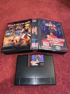 AUTHENTIC Aggressors of Dark Kombat Neo Geo AES w/Case & Cartridge-BOARD PICS! - Picture 1 of 12