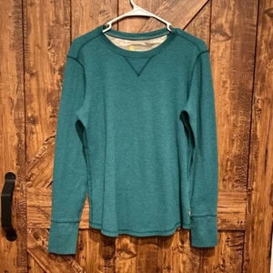 Carhartt Mujer Verde Azulado Manga Larga Térmica Camiseta Top Talla Mediana Usada en Excelente Condición - Imagen 1 de 4