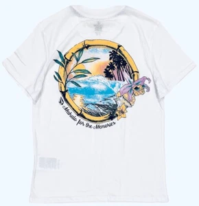 Volcom Women's Hawaiin Island Mahalo Aloha Boyfrend Relaxed Fit Tee T-Shirt - Picture 1 of 4
