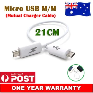 Mutual Charging Cable For iPhone Samsung HTC Mobile Phones Micro USB Type-C AU - Picture 1 of 7