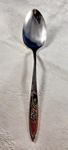 Teaspoon Oneidacraft Oneida LASTING ROSE Deluxe Stainless 6” Flatware Glossy - Picture 1 of 4