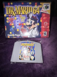 Dr. Mario 64 (Nintendo 64, 2001)W/BLOCKBUSTER TYPE HARD CASE TESTED! - Picture 1 of 13