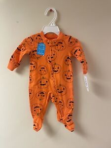 Carter's Halloween Zip Up Sleeper For Infants Size 3 Months