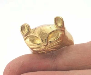Anillo ajustable para gato latón crudo (18 mm 8 EE. UU. tamaño interior - ajustable) Oz3685 - Imagen 1 de 2