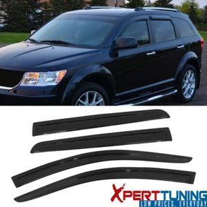Fits 09-20 Dodge Journey Acrylic Window Visors Vent Rain Guard Deflector 4Pc Set - Picture 1 of 7