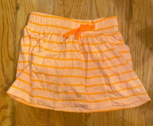 CRAZY 8: Girl's Orange Shorts with Stripes, Size S (5-6) - Picture 1 of 3