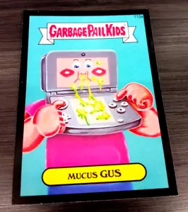 2014 Garbage Pail Kids Series 2 Black Border "MUCUS GUS" #110a Sticker Card - Picture 1 of 1