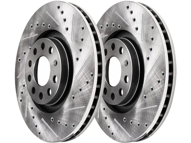 Front Brake Rotor Set For 2006-2013, 2015-2018 Audi A3 Quattro 2016 2007 VC533TC - Imagem 1 de 1