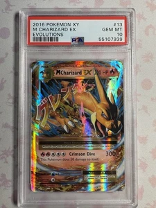 PSA 10 Mega Charizard EX 13/108 Pokemon XY Evolutions Full Art Charizard Y - Picture 1 of 2