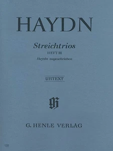 Haydn String Trios Vol 3 for 2 Violins & Cello Henle Urtext Sheet Music Book - Picture 1 of 1