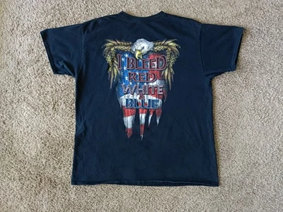 Eagle T-Shirt Men's Large Black Graphic Print Short Sleeve - Image 1 of 4