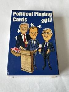 Political Playing Cards 2017 - Cartoonist Oliver Preston Illustrated Simon Lucas - Picture 1 of 6