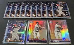 (13) COLT KEITH RC 2024 Topps Chrome w/ Refractor #2 2023 Bowman #AFLS-4 TIGERS - Picture 1 of 1
