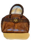 Brown leather handbag by Antelope 