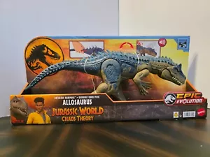 MATTEL JURASSIC WORLD CHAOS THEORIE RÜCKSICHTSLOSER AMOKLAUF ALLOSAURUS DINOSAURIER MIT SOUND - Bild 1 von 12