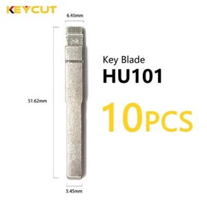 10xPCS HU101 Uncut Flip Remote Key Blade FO-24 Replacement for Ford Style New - Picture 1 of 2