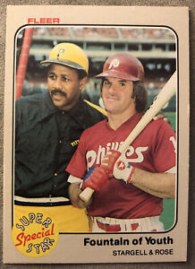 1983 Fleer Super Star Special Willie Stargell Pete Rose Baseball Card #634
