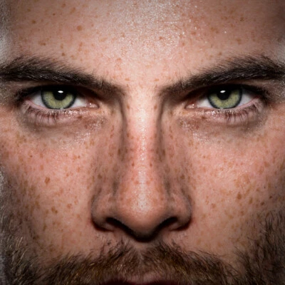 LuxDelux Toco Inter Gray - grau beige Farbige Kontaktlinsen stark deckend + BOX