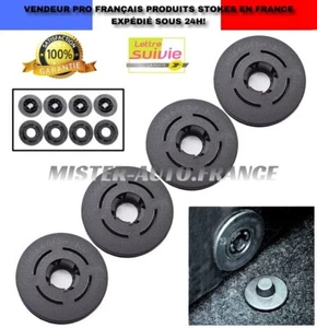 4 Clips Fixation Tapis de Sol Compatible pour Audi Vw Golf Skoda Octavia Seat ++ - Foto 1 di 7