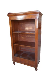 ANTICA LIBRERIA APERTA 3 RIPIANI H 179CM 97X51 IN ORDINE - Foto 1 di 8
