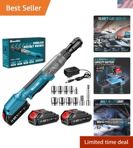 Multi-Functional 21V Cordless Ratchet Wrench - Ergonomic with LED & Safety Lock - Picture 1 of 11