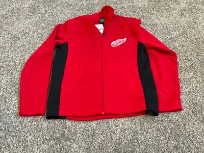 Detroit Red Wings NHL G-III Men's Med full zip Sweater Jacket- NWT - Image 1 of 4