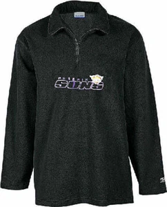 Phoenix Suns Men's Black NBA 1/4 Zip Polar Fleece Top By Reebok - Picture 1 of 4