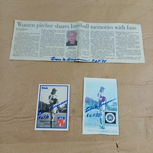 Erma Bergmann d2015 signierte Frauen Baseball Karte AAGPBL, Foto und Artikel - Bild 1 von 6