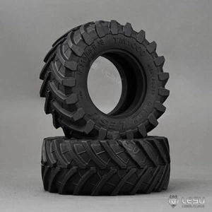 Gummi Vorderrad Reifen Reifen für LESU 1/14 RC Hydraulik Zugfahrzeug AOUE1050 - Bild 1 von 5