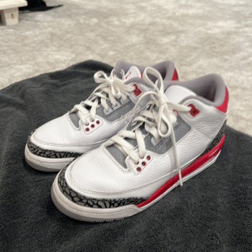 Taglia 6 5 Jordan 3 Retro Mid rosso fuoco