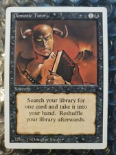 MTG Magic The Gathering - Revised Edition - 1 x Demonic Tutor - LP