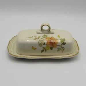 OLDE TAPESTRY BY MIKASA COVERED BUTTER DISH - Picture 1 of 17