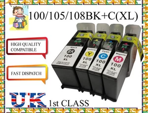 8 COMPATIBLE INKS FOR LEXMARK 100 XL S815 S305 S602 S605 S402 S405 S505 PRINTER - Picture 1 of 1