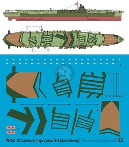 Marcas de portaaviones japonés Peddinghaus 1/1250 HIJMS Zuikaku Segunda Guerra Mundial 3121 - Imagen 1 de 1