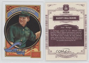 2014 Panini Golden Age White Border Bill Burns Sleepy #26