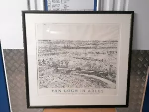 Rare Vintage Large Van Gogh Exhibition Poster Offset Lithograph Print 1984 - Picture 1 of 16