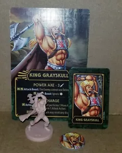 Masters Of The Universe Clash For Eternia KING GRAYSKULL Mini, Token & Cards - Picture 1 of 1