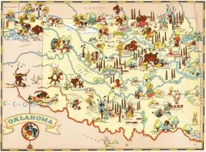 Leinwand Reproduktion, Vintage Bildkarte von Oklahoma Ruth Taylor 1935 - Bild 1 von 1